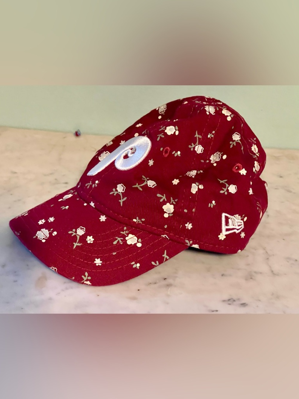 Phillies Toddler Girls Kids Floral Baseball Cap Hat Onesize